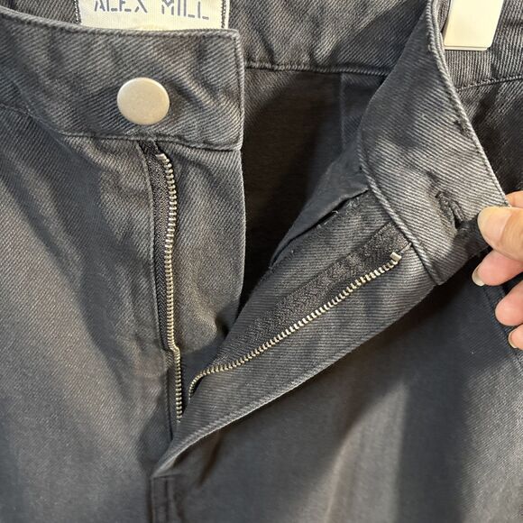 Alex Mill Womens  4 Black Recycled Denim Straight Leg - Picture 6 of 12